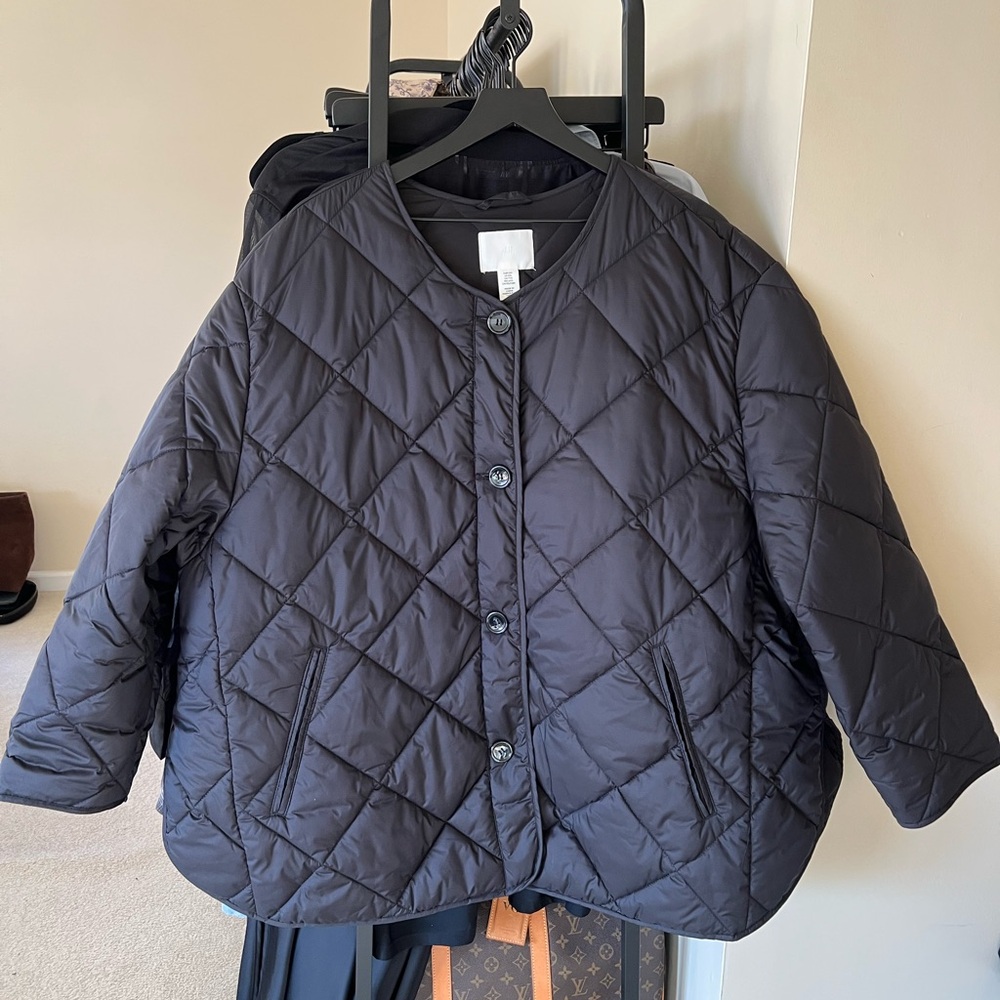 H&M Black Quilted Jacket